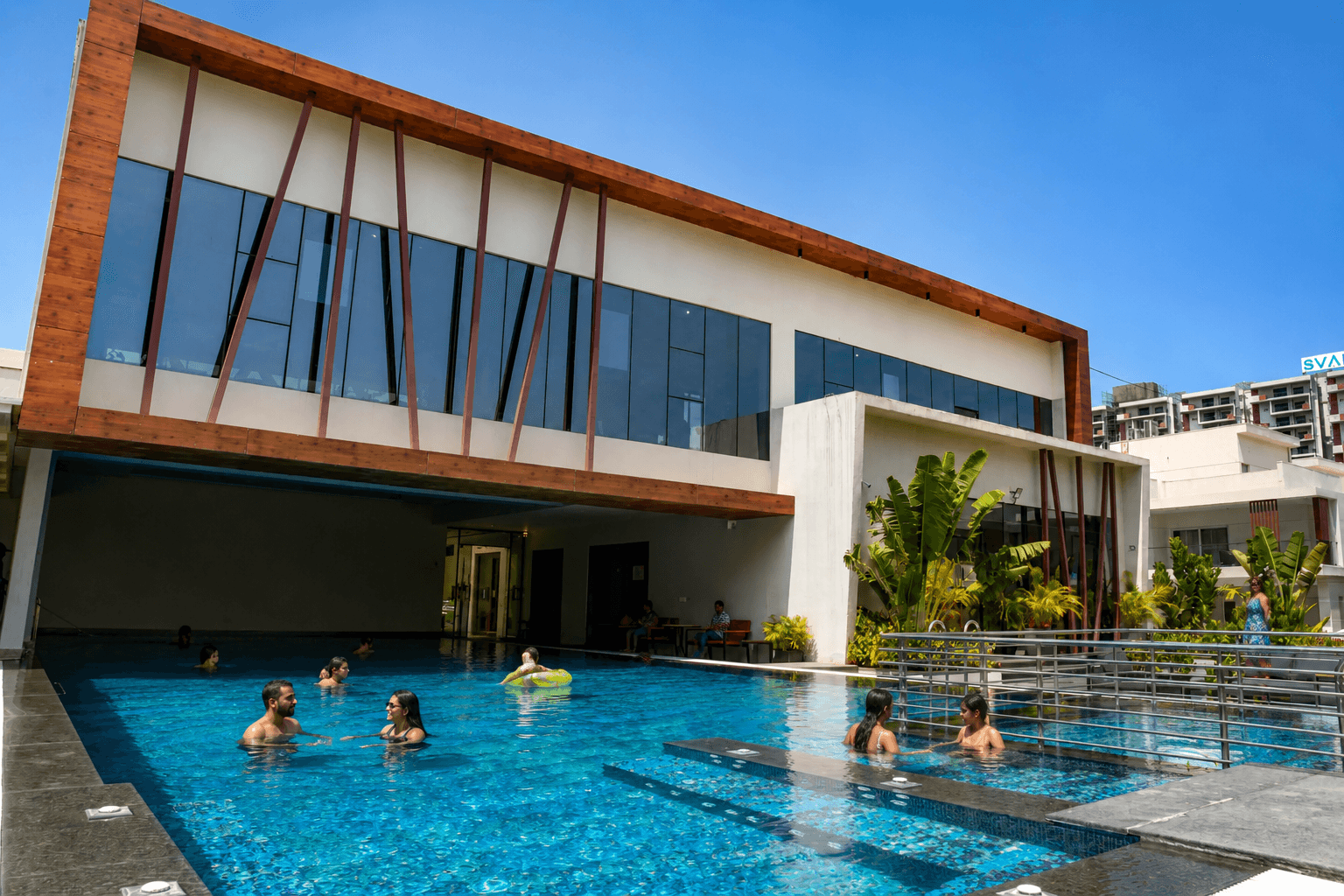 Four-Level Clubhouse