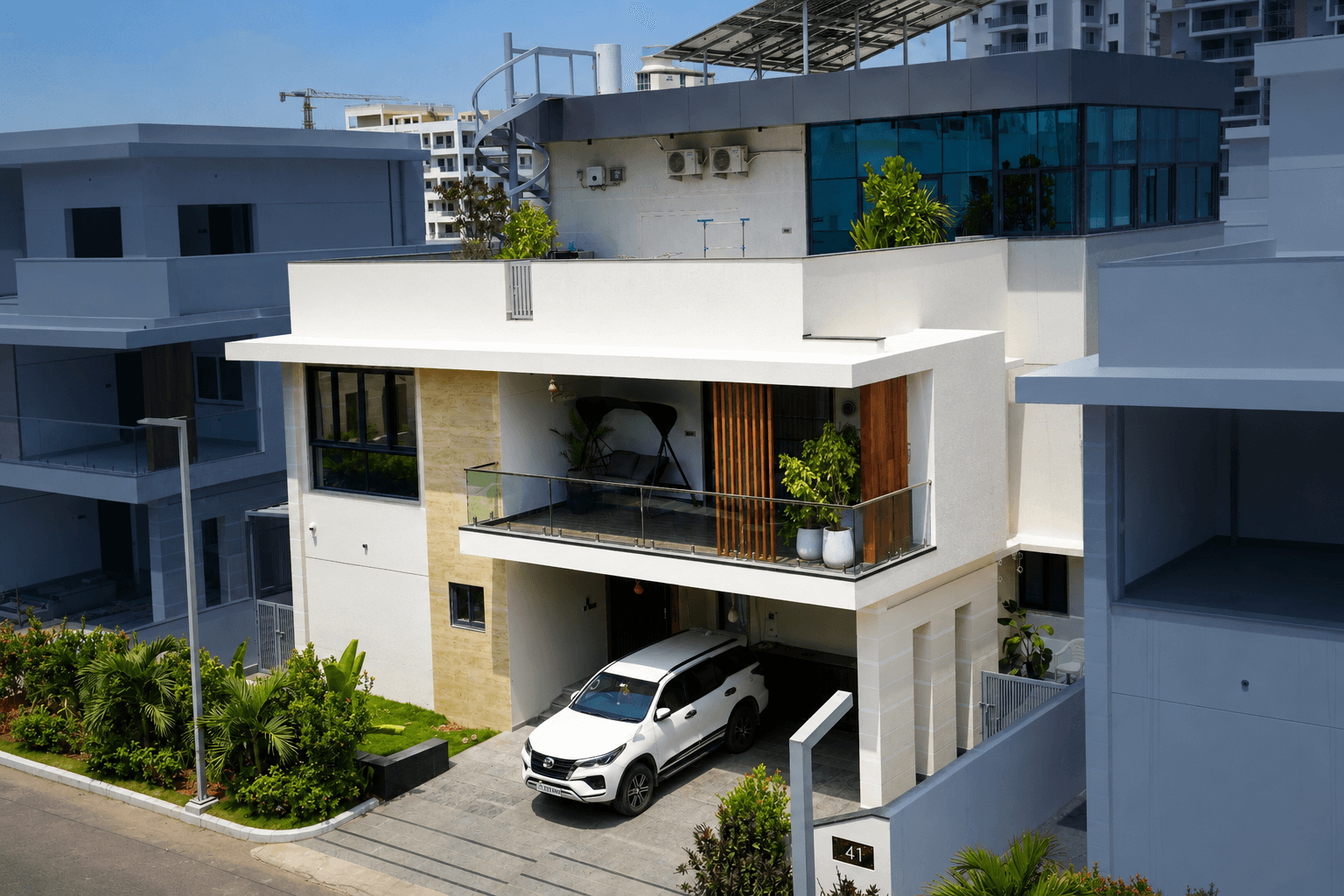 Preston Amari villa elevation showcasing modern architecture