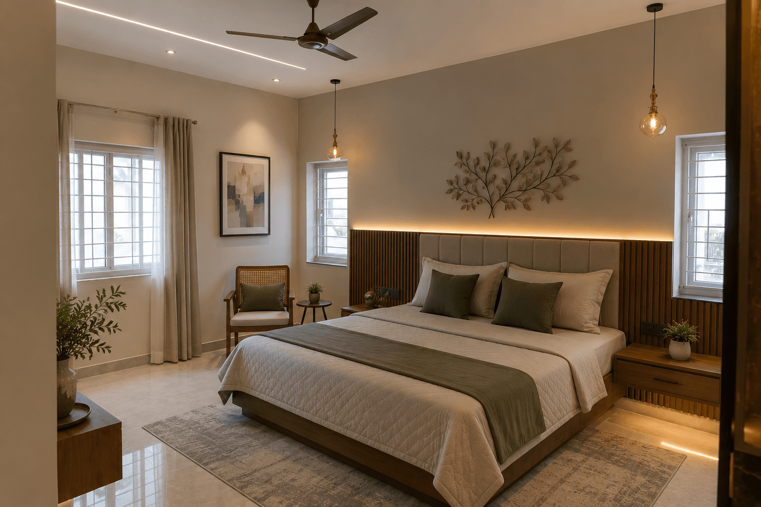 Representative secondary bedroom design