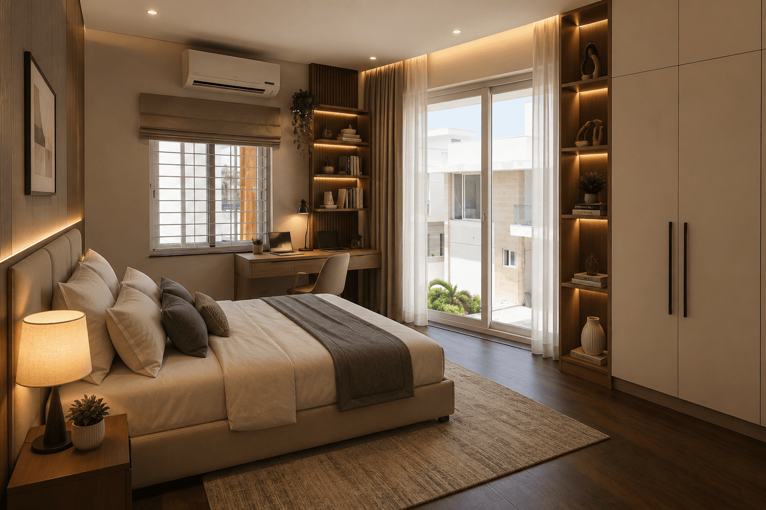 Representative master bedroom design